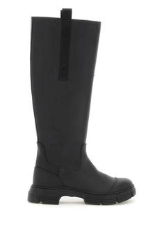 ganni靴长筒靴, Ganni | RECYCLED RUBBER KNEE-BOOTS商品图片 额外7折, 额外七折