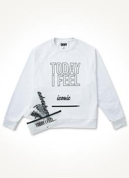 DKNY | Today I Feel Sweatshirt商品图片,额外8折, 额外八折