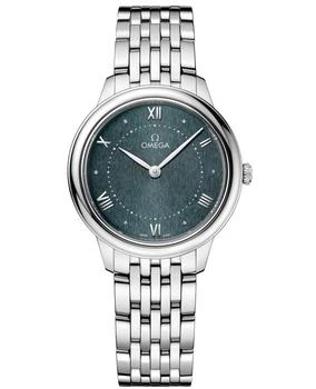 推荐Omega De Ville Prestige Quartz 30mm Green Dial Steel Women's Watch 434.10.30.60.10.001商品