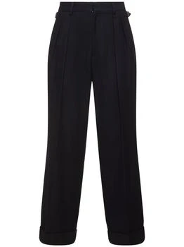 AFTER PRAY | Cuffed Two-tuck Wool Pants,商家LUISAVIAROMA,价格¥1214