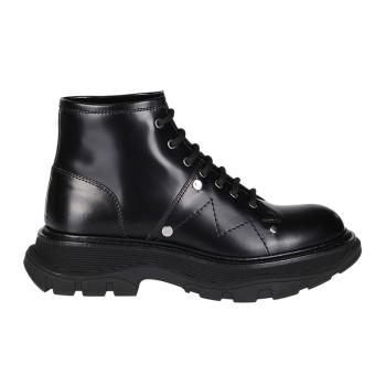 亚历山大·王鞋子, Alexander McQueen | ALEXANDER MCQUEEN 亚历山大·麦昆 女士黑色踝靴 595469-WHZ81-1081商品图片 满$100享9.5折, 满折