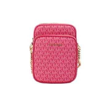 Michael Kors | Michael Kors pink PVC F Leather North South Chain Crossbody Women's Bag 5.2折, 独家减免邮费