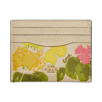 Coach | Floral Printed Leather Card Case商品图片,6折×额外7折, 额外七折