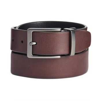推荐Men's Faux Leather Antique-Look Reversible Belt商品