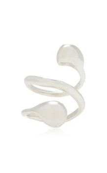 AGMES - Dual Flora Sterling Silver Ring - Silver - US 9 - Moda Operandi - Gifts For Her