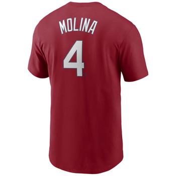 NIKE | Men's Yadier Molina St. Louis Cardinals Name and Number Player T-Shirt商品图片,独家减免邮费