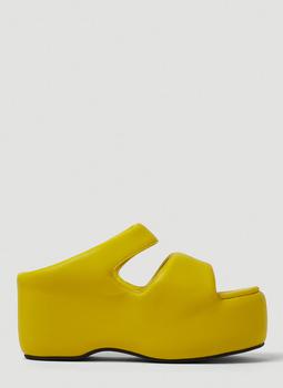 推荐Bubble Platform Sandals in Yellow商品