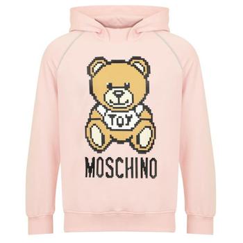 Moschino | Pink Teddy & Logo Pixel Hoodie商品图片 4折×额外9折, 额外九折