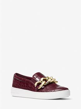 迈克·科尔斯, Michael Kors | Keaton Embellished Crocodile Embossed Slip-On Sneaker商品图片 4折×额外7.5折, 额外七五折
