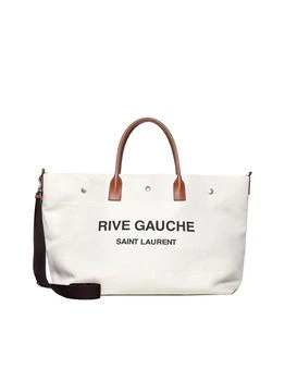 Yves Saint Laurent | Saint Laurent Rive Gauche Logo Printed Maxi Tote Bag 9.5折, 独家减免邮费