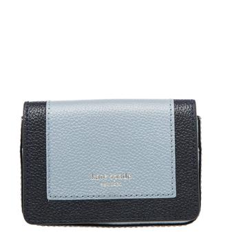 Kate Spade Surprise单肩包, [二手商品] Kate Spade | Kate Spade Two Tone Blue Leather Margaux Card Case商品图片 4.9折