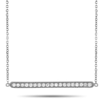 商品14K White Gold 0.25 ct Diamond Pendant Necklace图片