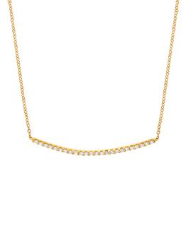 商品18K Yellow Gold & 0.28 TCW Diamond Necklace图片