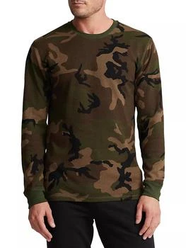 Ralph Lauren | Waffle-Knit Long-Sleeve Sleep Shirt 