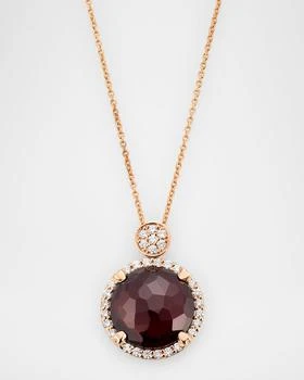 Lisa Nik | 18K Rose Gold Rocks Diamond and Garnet Pendant,商家Neiman Marcus,价格¥19105