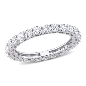 Mimi & Max | Mimi & Max 1 1/2ct DEW Created Moissanite Eternity Ring in 10k White Gold,商家Premium Outlets,价格¥3535