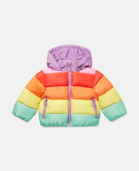 推荐Stella McCartney - Rainbow Striped Puffer Jacket, Woman, Multicolour, Size: 3商品