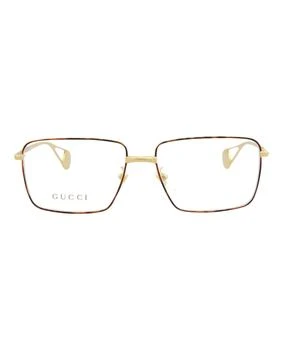 Gucci | Square-Frame Metal Optical Frames,商家Maison Beyond,价格¥930