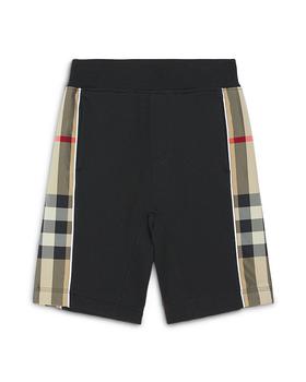 Burberry | Unisex Check Panel Cotton Shorts - Little Kid, Big Kid商品图片,
