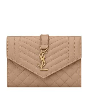 Yves Saint Laurent | Quilted Leather Envelope Wallet 