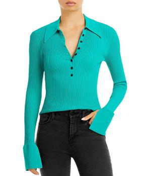 Eleanor Ribbed Polo Sweater product img