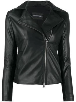Emporio Armani | EMPORIO ARMANI - Leather Jacket,商家Tessabit,价格¥5227