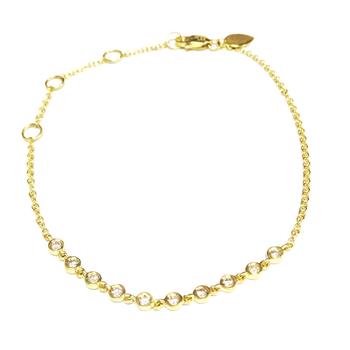 商品Yellow Gold Diamond Bezel Bracelet,商家Premium Outlets,价格¥4271图片