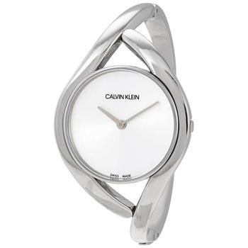 ck手表怎么选, Calvin Klein | Party Small Silver Dial Bangle Ladies Watch K8U2S116商品图片 1.8折