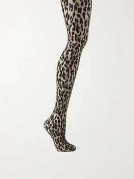 Wolford | Josey 20 丹尼豹纹连裤袜,商家NET-A-PORTER,价格¥253