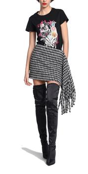 Just Cavalli | Just Cavalli Frayed Mini Skirt商品图片,6.2折