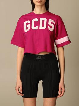 推荐Gcds cropped t-shirt with logo商品