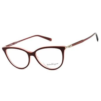 Salvatore Ferragamo | Salvatore Ferragamo Women's Eyeglasses - Wine Cat-Eye Plastic Frame | SF2870 606 2折×额外9折x额外9.5折, 独家减免邮费, 额外九折, 额外九五折