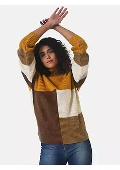 推荐Women Colorblock Casual Sweater商品