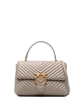 推荐Pinko `Big Lady Love Bag Puff Chevron` Leather Handbag商品