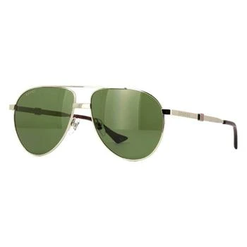 Gucci | Green Pilot Men's Sunglasses GG1440S 002 59 4.9折, 满$200减$10, 满减