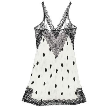 商品Ladies Black and White Lace Panel Animal Print Slip Dress,商家Jomashop,价格¥5034图片