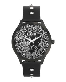 Versus Versace | Domus Leather Stud Watch商品图片,4.8折×额外9.1折, 独家减免邮费, 额外九一折