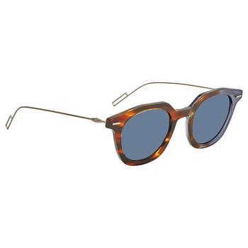 推荐Dior Master Blue Avio Square Mens Sunglasses DIORMASTER 0AB8 47商品