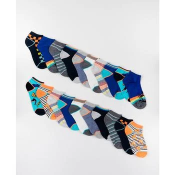 Trimfit | Tropical Paradise Novelty Flat Knit Low Cut Socks, Little Boys, and Big Boys, Pack of 20,商家Macy's,价格¥69