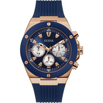 推荐Men's Blue Silicone Strap Watch 46mm商品