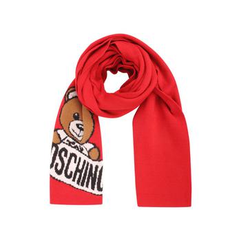 春装莫斯奇诺围巾, Moschino | 香港直邮moschino莫斯奇诺字母泰迪熊围巾 潮流时尚日常商品图片 额外8.2折, 额外八二折