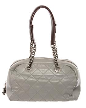 香奈儿包, [二手商品] Chanel | Chanel Grey Lambskin Country Chic Bowler Bag商品图片 额外8.5折, 额外八五折