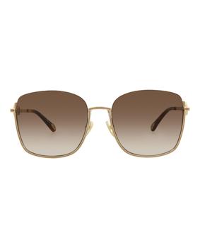 推荐Chloe Square-Frame Metal Sunglasses商品