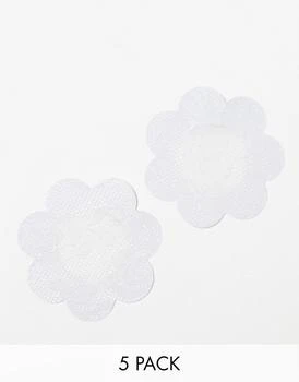 Magic | Magic Bodyfashion Luxury Lace effect nipple covers 5 pair pack in white,商家ASOS,价格¥60