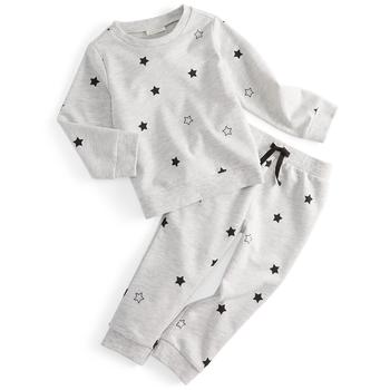 First Impressions | Baby Boys 2-Pc. Star-Print Shirt & Pants Set, Created for Macy's商品图片,5折