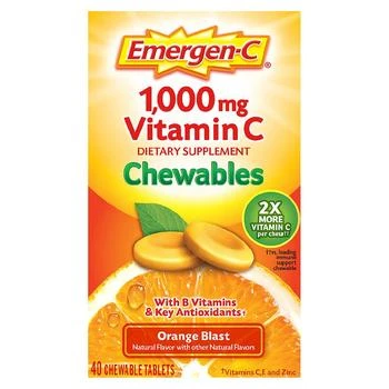 Emergen-C | Immune Support Chewable Tablet with 1000 mg Vitamin C & B Vitamins Orange Blast,商家Walgreens,价格¥142