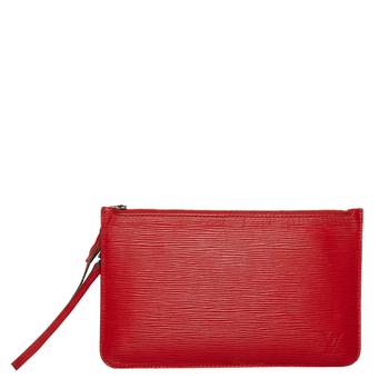 lv女包真假, [二手商品] Louis Vuitton | Louis Vuitton Red Epi Leather Clutch Bag商品图片 9.1折
