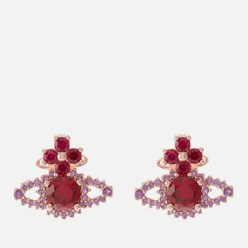 商品Vivienne Westwood | Vivienne Westwood Valentina Orb Rose Gold-Tone Crystal Earrings,商家MyBag,价格¥843图片