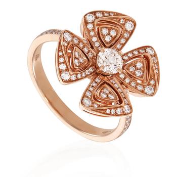 product Bvlgari Fiorever 18k Rose Gold Diamond Ring image