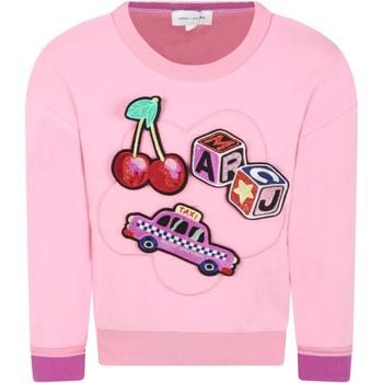推荐Little Marc Jacobs Pink Sweatshirt For Girl With Removable Patches商品